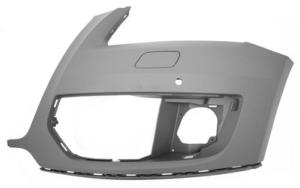 Crosse pare chocs avant gauche AUDI Q5 I phase 1 2008-2012, trous lave-phares, cache, trous PDC+capteurs, Neuf à peindre