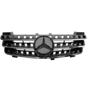 Grille de radiateur avant pour MERCEDES CLASSE ML Phase 1 2005-2008 (W164), moulure chromée, noire, Neuve