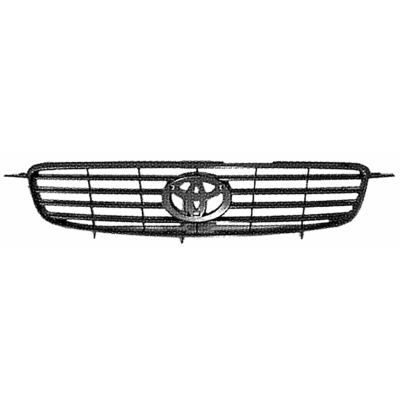 Grille radiateur centrale pour TOYOTA COROLLA 2000-2001, Gris foncé, Neuve