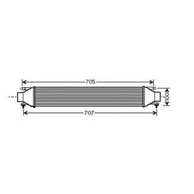 Intercooler pour FIAT DOBLO II ph.1 2010-2015, OEM: 51833975, Neuf