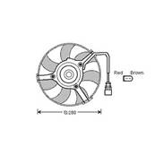 Ventilateur Radiateur moteur pour AUDI A6 II ph.1 1997-2001, OEM: 4D0959455C, Neuf