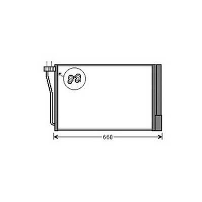 Condenseur de Climatisation pour BMW Serie 5 F10 2010-2013, OEM: 17112284243, Neuf