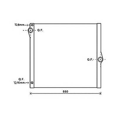 Radiateur de refroidissement moteur pour BMW X5 E70 2007-2010, OEM: 17117585036, Neuf