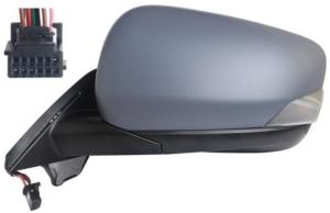 Rétroviseur gauche pour RENAULT KANGO III phase 1 depuis 2021, électrique, chauffant, rabattable électriquement, avec feu à LED, asphérique, 9 broches, Neuf