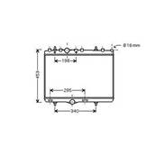 Radiateur de refroidissement moteur pour CITROËN C2 ph.1 2003-2008, OEM: 1330P9, Neuf