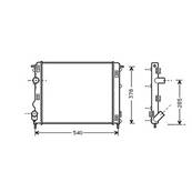 Radiateur de refroidissement moteur pour RENAULT KANGOO I ph.1 1997-2003, OEM: 8200343476, Neuf