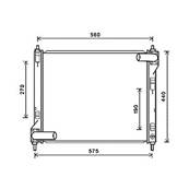 Radiateur de refroidissement moteur pour NISSAN JUKE I ph.1 2010-2014, OEM: 214101KC5A, Neuf