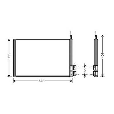 Condenseur de Climatisation pour FORD FIESTA Mk5 ph.1 2002-2005, OEM: 1254203, Neuf