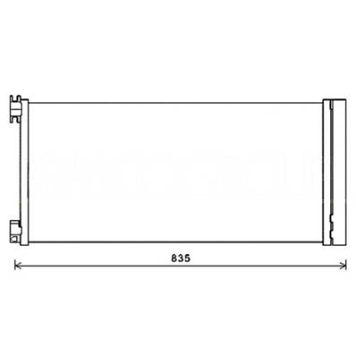 Condenseur de Climatisation pour OPEL VIVARO II 2014-2019, OEM: 93868375, Neuf