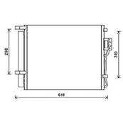 Condenseur de Climatisation pour HYUNDAI SANTA FE II ph.2 2010-2012, OEM: 976062B750AS, Neuf