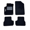 Kit 4 Tapis de sol Auto pour CITROEN DS3 de 2010-2016, avec sigle DS3, moquette noire et clips, Neuf