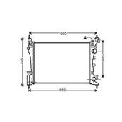 Radiateur de refroidissement moteur pour OPEL CORSA D ph.2 2011-2014, OEM: 1300279, Neuf