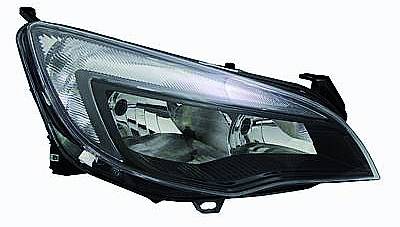 Phare Optique avant droit pour OPEL ASTRA J 2010-2012, H7+H7, électrique, Mod. Sport, Corps Noir