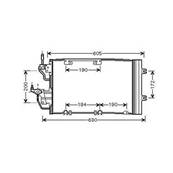 Condenseur de Climatisation pour OPEL ASTRA H 2004-2007, OEM: 13300339, Neuf