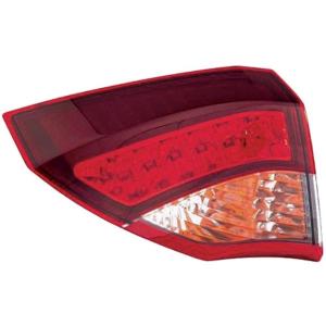 Feu arrière gauche extérieur pour RENAULT LAGUNA III, 2007-2010, rouge, Neuf