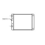 Radiateur de refroidissement moteur pour VOLKSWAGEN POLO III ph.1 1994-1999, OEM: 6N0121253K, Neuf