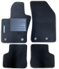 Kit 4 Tapis de sol Auto pour JEEP RENEGADE depuis 2014, avec sigle RENEGADE, moquette noire et CLIPS 18CM, Neuf