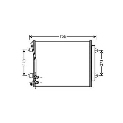Condenseur de Climatisation pour VOLKSWAGEN PASSAT B6 2005-2010, OEM: 3C0820411D, Neuf
