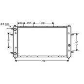 Radiateur de refroidissement moteur pour VOLKSWAGEN TRANSPORTER T4 ph.2 1996-2003, OEM: 701121253D, Neuf