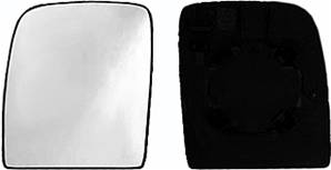 Miroir Glace rétroviseur gauche pour PEUGEOT EXPERT II depuis 2007 >, verre supérieur, à clipser