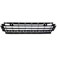 Grille centrale avant pour VOLKSWAGEN GOLF VIII depuis 2020, noire, trous radar + supports, Neuve