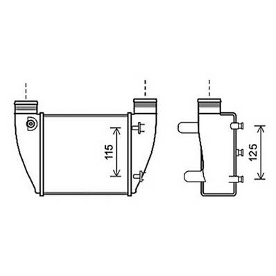 Intercooler pour AUDI A4 III 2004-2007, OEM: 8E0145806Q, Neuf