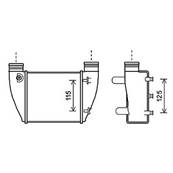 Intercooler pour AUDI A4 III 2004-2007, OEM: 8E0145806Q, Neuf