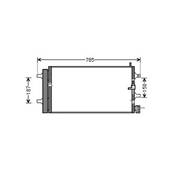 Condenseur de Climatisation pour AUDI A6 IV ph.1 2011-2014, OEM: 8R0260401D, Neuf