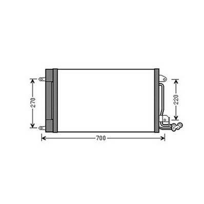 Condenseur de Climatisation pour SEAT IBIZA IV ph.1 2008-2012, OEM: 6C0816411C, Neuf