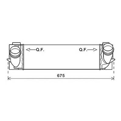 Intercooler pour BMW X3 F25 2010-2015, OEM: 17517823570, Neuf