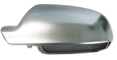 Coque rétroviseur gauche pour AUDI A4 IV ph. 1 2009-2011, Chrome en aluminium, lane assist, Neuve