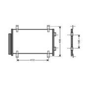 Condenseur de Climatisation pour CITROËN JUMPER I ph.2 2002-2006, OEM: 1347842080, Neuf