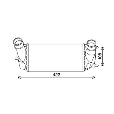 Intercooler pour FORD B-MAX depuis 2012, OEM: 1776956, Neuf