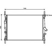 Radiateur de refroidissement moteur pour FORD TRANSIT Mk7 2006-2014, OEM: 1595061, Neuf