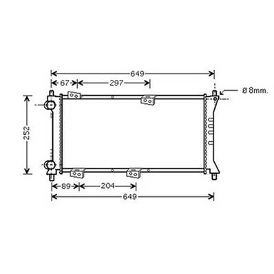 Radiateur de refroidissement moteur pour FIAT PANDA I 1986-2003, OEM: 46777410, Neuf