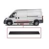 Moulure baguette centrale sur porte latérale gauche pour FIAT DUCATO III phase 2, depuis 2014, châssis moyen-long, Noire, 140cm, Neuve