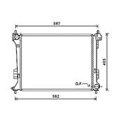 Radiateur de refroidissement moteur pour HYUNDAI i20 I ph.1 2009-2012, OEM: 253101J000, Neuf