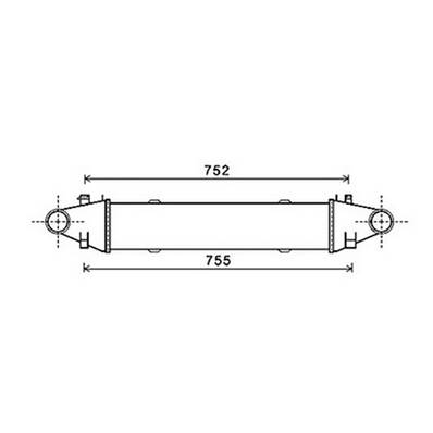 Intercooler pour MERCEDES CLASSE C ph.1 2007-2011 (W204), OEM: 2045000300, Neuf