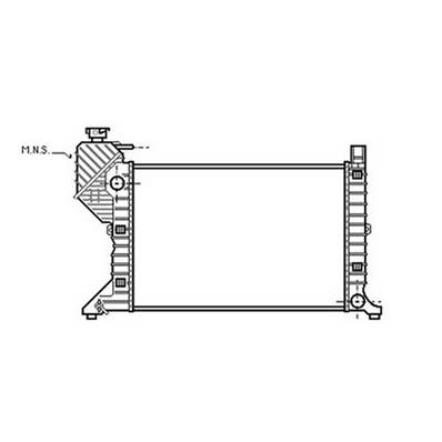Radiateur de refroidissement moteur pour MERCEDES SPRINTER I ph.1 1995-2000 (W900-W904), OEM: 9015001800, Neuf