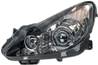 Phare Optique avant gauche pour OPEL CORSA D phase 1, 2006-2010, H7+H1+H1, fond noir, éclairage
