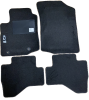 Kit 4 Tapis de sol Auto pour CITROEN C1 depuis 2014, avec sigle C1, moquette noire et clips, Neuf