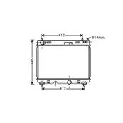 Radiateur de refroidissement moteur pour TOYOTA YARIS II ph.1 2005-2009, OEM: 164000N050, Neuf