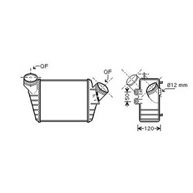 Intercooler pour VOLKSWAGEN NEW BEETLE ph.1 1998-2005, OEM: 1C0145803G, Neuf