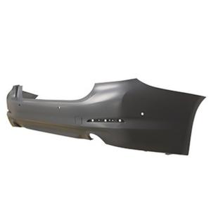 Pare chocs arrière pour BMW Serie 5 G30/G31, depuis 2017, cache crochet, trous radar + supports, échappement simple, Neuf à peindre