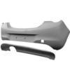 Pare chocs arrière pour OPEL CORSA E 2015-2019, 6 traces, Mod. B-Color, avec spoiler, Neuf à peindre