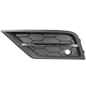 Grille de calandre avant gauche pour VOLKSWAGEN TIGUAN II phase 1, 2016-2020, trou radar, noire/chromée, neuve