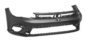 Pare chocs avant pour VOLKSWAGEN POLO VI phase 2 depuis 2021, bride de fixation, trous PDC+Supports, Mod. GTI/R-LINE, Neuf à peindre