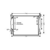 Radiateur de refroidissement moteur pour AUDI A4 III 2004-2007, OEM: 8E0121251AB, Neuf