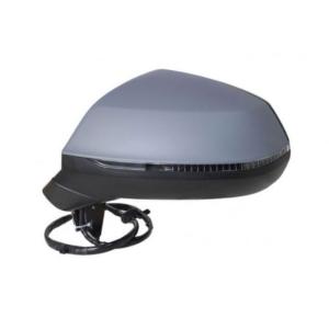 Rétroviseur gauche pour AUDI Q5 II phase 1 2016-2020 , électrique, chauffant, rabattable électriquement, asphérique, avec feu clignotant, 12 PIN, Neuf à peindre