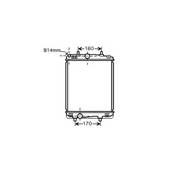 Radiateur de refroidissement moteur pour TOYOTA AYGO I ph.1 2005-2008, OEM: 1330P2, Neuf